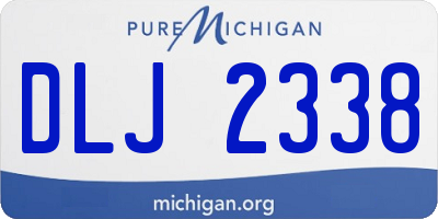 MI license plate DLJ2338