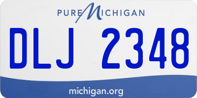 MI license plate DLJ2348