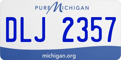 MI license plate DLJ2357