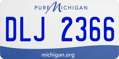 MI license plate DLJ2366