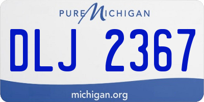MI license plate DLJ2367