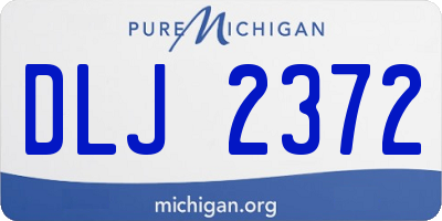 MI license plate DLJ2372