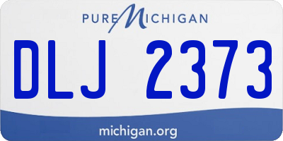 MI license plate DLJ2373