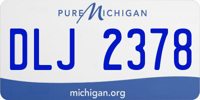 MI license plate DLJ2378