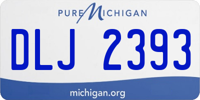 MI license plate DLJ2393