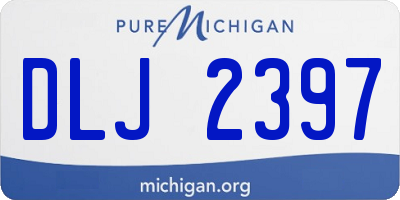 MI license plate DLJ2397