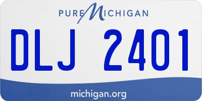 MI license plate DLJ2401