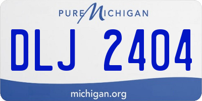 MI license plate DLJ2404