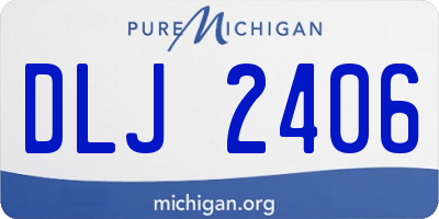 MI license plate DLJ2406