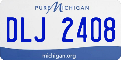 MI license plate DLJ2408