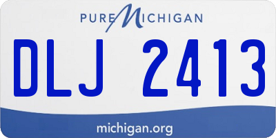 MI license plate DLJ2413