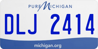 MI license plate DLJ2414