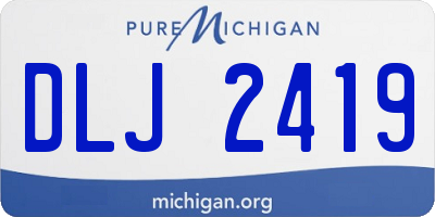 MI license plate DLJ2419
