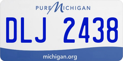 MI license plate DLJ2438