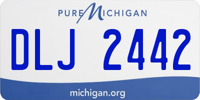 MI license plate DLJ2442