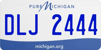 MI license plate DLJ2444