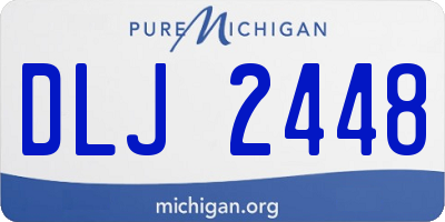 MI license plate DLJ2448