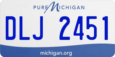 MI license plate DLJ2451