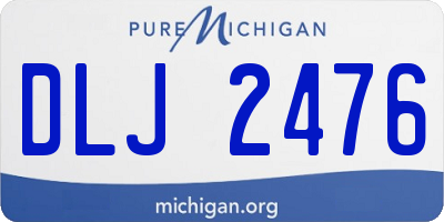 MI license plate DLJ2476