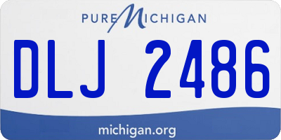 MI license plate DLJ2486