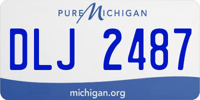 MI license plate DLJ2487