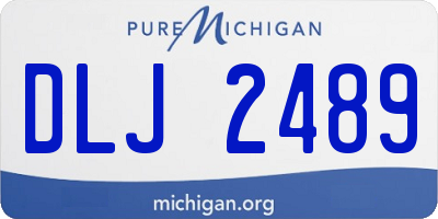 MI license plate DLJ2489