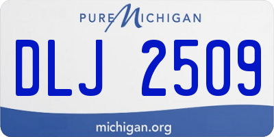 MI license plate DLJ2509