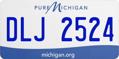 MI license plate DLJ2524