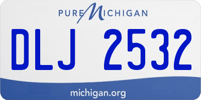 MI license plate DLJ2532