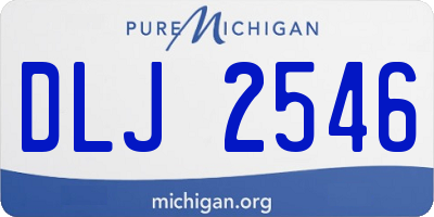MI license plate DLJ2546