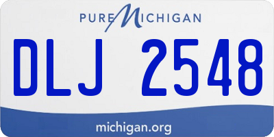 MI license plate DLJ2548