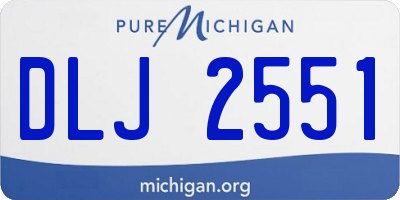 MI license plate DLJ2551