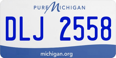 MI license plate DLJ2558