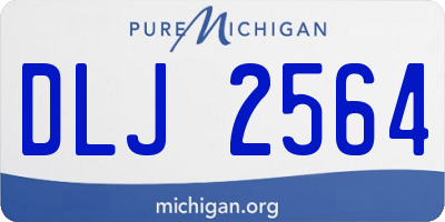 MI license plate DLJ2564