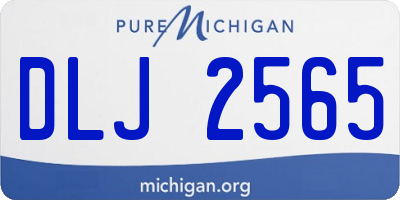 MI license plate DLJ2565