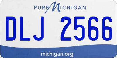 MI license plate DLJ2566