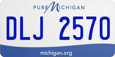 MI license plate DLJ2570