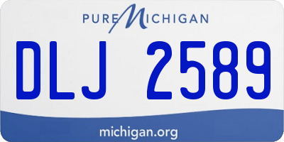 MI license plate DLJ2589