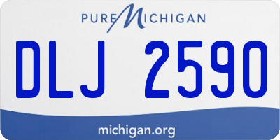 MI license plate DLJ2590