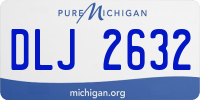 MI license plate DLJ2632