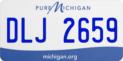 MI license plate DLJ2659