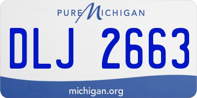 MI license plate DLJ2663