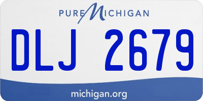 MI license plate DLJ2679