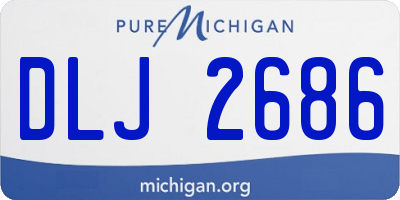 MI license plate DLJ2686
