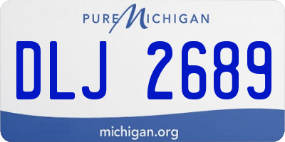 MI license plate DLJ2689