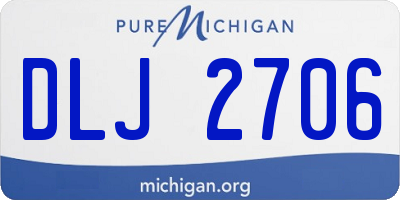 MI license plate DLJ2706