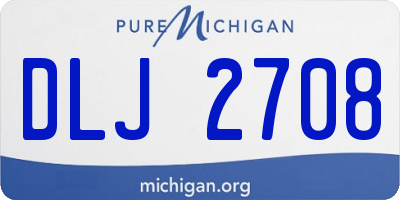 MI license plate DLJ2708
