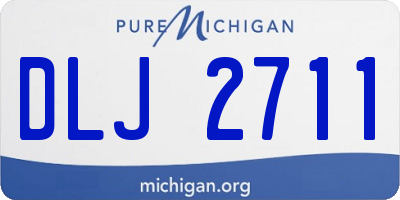 MI license plate DLJ2711