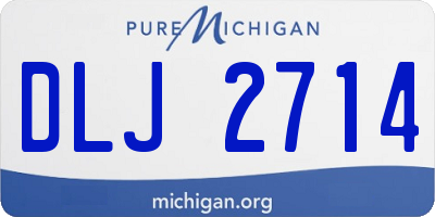 MI license plate DLJ2714