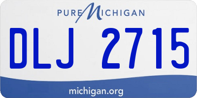 MI license plate DLJ2715
